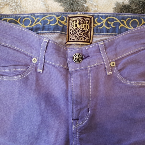 RICH & SKINNY| Womens lavender 💜 straight leg denim jeans|Size 23 - Picture 5 of 5